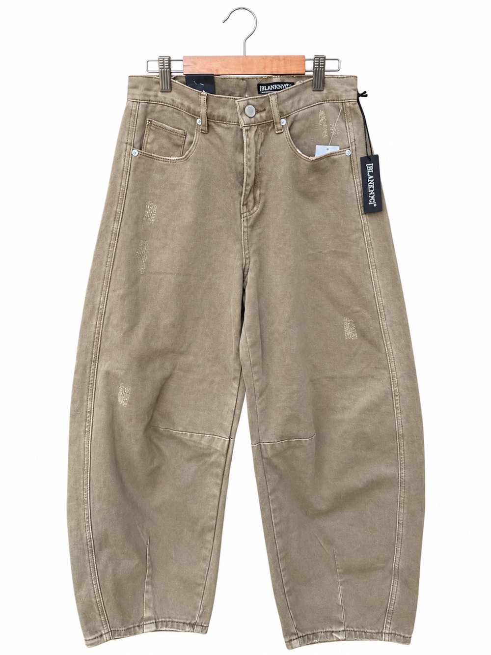 BlankNYC The Bowery Barrel Leg Pants Jeans New size 27 boho baggie cotton